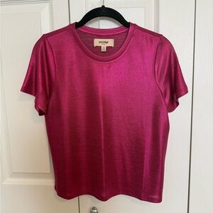 Porridge Women's Short Sleeve Crewneck Top - NWT in Fuchsia